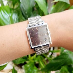 Vintage Sekonda 21 Jewels Classic Silver Calendar Watch